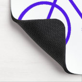 Blaue Fahrrad-Mausunterlage kundenspezifisch Mousepad (Ecke)