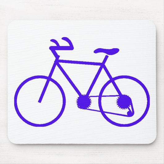 Blaue Fahrrad-Mausunterlage kundenspezifisch Mousepad (Vorne)