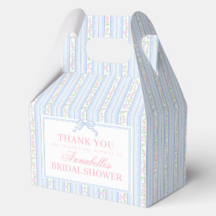 Blaue Fancy Blumen Hochzeitsdusche Giebel Geschenk Geschenkschachtel