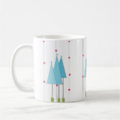 Blaue Fantasie-Bäume Kaffeetasse (Links)