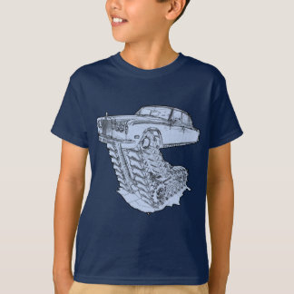 Blaue Fantasie Rolls Royce T-Shirt