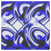 Blaue Fantasie Stoff (Muster)