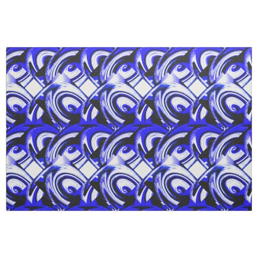 Blaue Fantasie Stoff (Fat Quarter (45,7 x 55,9 cm))