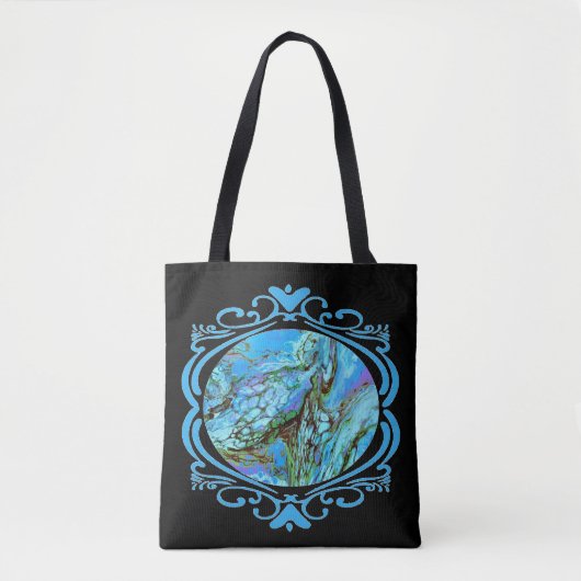 Blaue Fantasie-Tasche zwei Tasche (Vorderseite)
