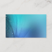 blaue Fantasielöwenzahn-Visitenkarte Visitenkarte (Rückseite)