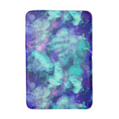 Blaue Fantasy Aquarellfarben: Badematte (Vorderseite Vertikal)