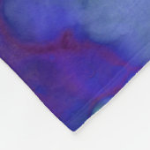 Blaue Fantasy Aquarellfarben: Fleecedecke (Ecke)