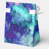 Blaue Fantasy Aquarellfarben: Geschenkschachtel (Rückseite)