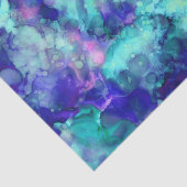 Blaue Fantasy Aquarellfarben: Seidenpapier (Ausschnitt)