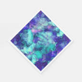 Blaue Fantasy Aquarellfarben: Serviette (Ecke)