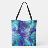 Blaue Fantasy Aquarellfarben: Tasche (Rückseite)