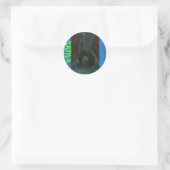BLAUE FANTASY SATIVA RUNDER AUFKLEBER (Tasche)