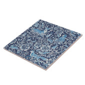 Blaue Fantasy-Waldtiere Waldtiere Waldfüßler Rabbi Fliese (Seite)