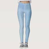 Blaue Farbe Abstrakt Leggings (Vorderseite)