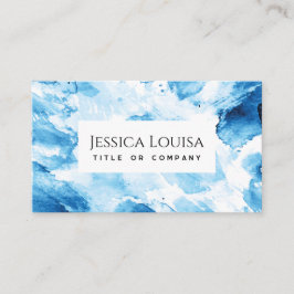 Blaue Farbe Abstrakt Visitenkarte