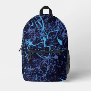Blaue Farbe Bedruckter Rucksack