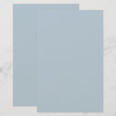 Blaue Farbe Briefpapier (Vorne/Hinten)