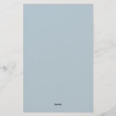 Blaue Farbe Briefpapier (Rückseite)