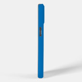 Blaue Farbe Case-Mate iPhone Hülle (Rückseite / Rechts)
