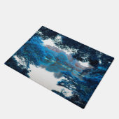 Blaue Farbe cool, einzigartige Natur, See Fußmatte (Schrägansicht)