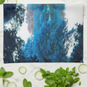 Blaue Farbe cool, einzigartige Natur, See Handtuch (Gefaltet)