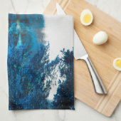 Blaue Farbe cool, einzigartige Natur, See Handtuch (Viertel Falte)