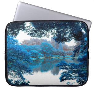Blaue Farbe cool, einzigartige Natur, See Laptopschutzhülle