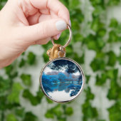 Blaue Farbe cool, einzigartige Natur, See Schlüsselanhänger (Hand)