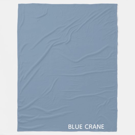 Blaue Farbe des Krans Fleecedecke (Vorderseite)