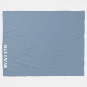 Blaue Farbe des Krans Fleecedecke (Vorderseite (Horizontal))