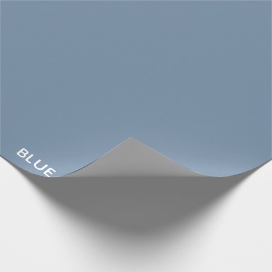 Blaue Farbe des Krans Geschenkpapier (Ecke)