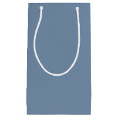 Blaue Farbe des Krans Kleine Geschenktüte (Vorderseite)