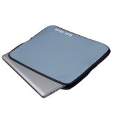 Blaue Farbe des Krans Laptopschutzhülle (Vorne Knopf)