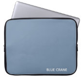 Blaue Farbe des Krans Laptopschutzhülle (Vorderseite)
