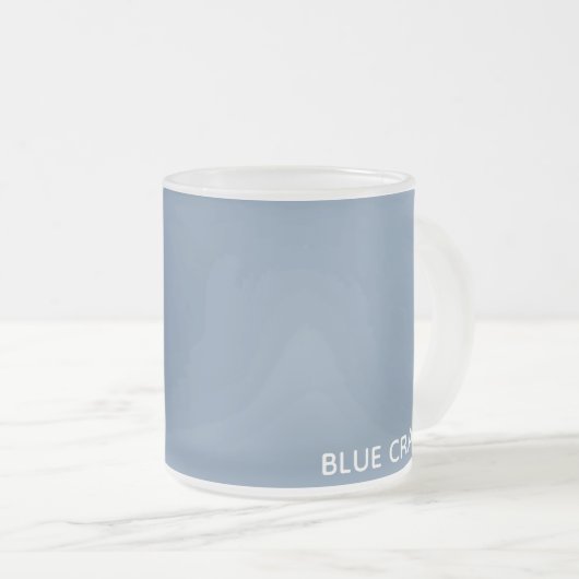 Blaue Farbe des Krans Mattglastasse (VorderseiteRechts)
