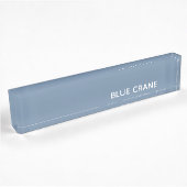 Blaue Farbe des Krans Namensplakette