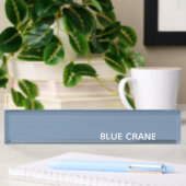 Blaue Farbe des Krans Namensplakette