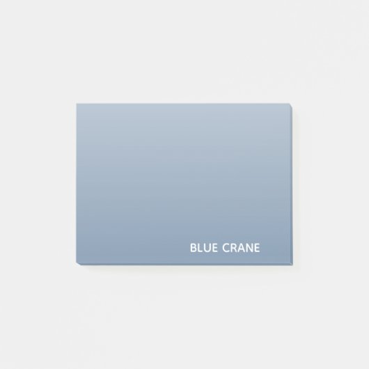 Blaue Farbe des Krans Post-it Klebezettel (Vorderseite)