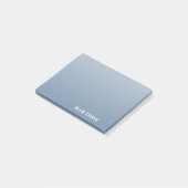 Blaue Farbe des Krans Post-it Klebezettel (angewinkelt)