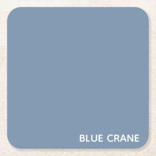 Blaue Farbe des Krans Rechteckiger Pappuntersetzer