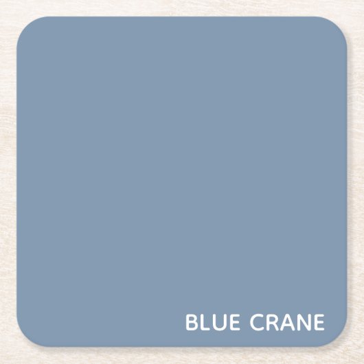 Blaue Farbe des Krans Rechteckiger Pappuntersetzer (Vorderseite)
