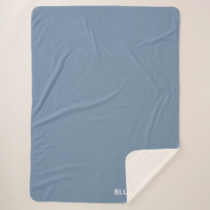 Blaue Farbe des Krans Sherpadecke