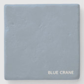 Blaue Farbe des Krans Steinuntersetzer (Vorderseite)