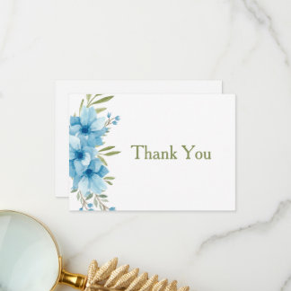 Blaue Farbe des Wassers Dankeskarte