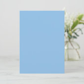 Blaue Farbe Einladung (Stehend Vorderseite)
