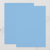Blaue Farbe Einladung (Vorne/Hinten)