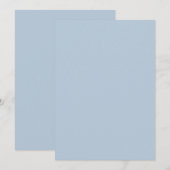 Blaue Farbe Einladung (Vorne/Hinten)