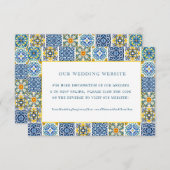 Blaue Farbe im Mittelmeer | UAWG QR Begleitkarte (Vorne/Hinten)