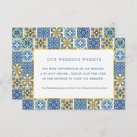 Blaue Farbe im Mittelmeer | UAWG QR Begleitkarte (Vorne/Hinten)