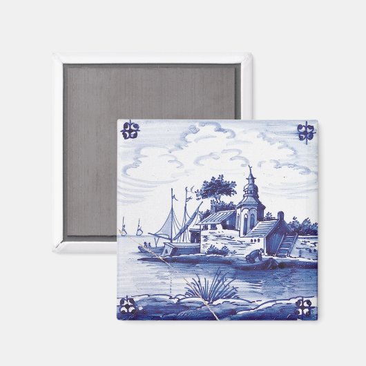 Blaue Farbe Magnet (Vorderseite/Rückseite)